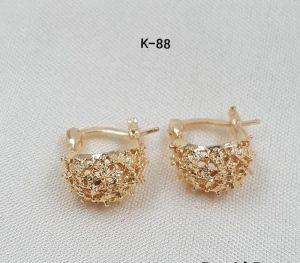 Gold plated bali earrings k88