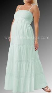 Halter Neck Tied Maternity Dress