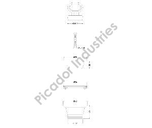 2.5 Inch With Plug Sink Waste Coupling