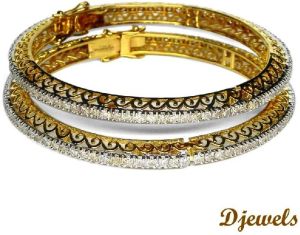 Janeane Single Line openable Diamond Bangles