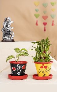 Terracotta Table top iNDOOR Planter for Valentine gifting