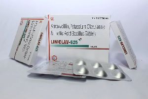 Amoxycillin 500mg + Potassium Clavulanate 125mg + Lactic Acid Bacillus Tablet