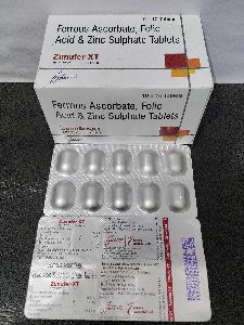 Ferrous Ascorbate, Folic Acid & Zinc Sulphate Tablets