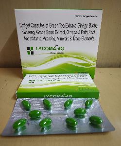 Softgel Capsules of Green Tea Extract, Ginkgo Biloba, Ginseng, Grape Seed Extract,Omega-3 Fatty Acid,Antioxidants,Vitamins, Minerals & Trace Elem