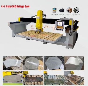 4+1 Axis CNC Bridge Saw Machine