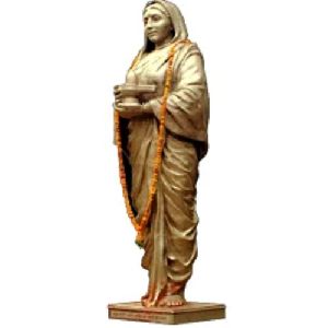 Golden Lady Fiberglass Ahilyadevi Holkar Statue