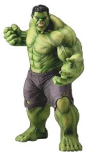 Green Fiberglass Hulk Statue