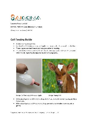 Calf Feeding Bottle