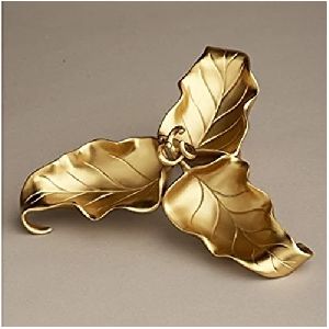 Gold Plated 3 Leaf Bowls