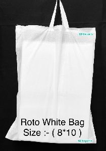 Roto white 8*10 grocery bag
