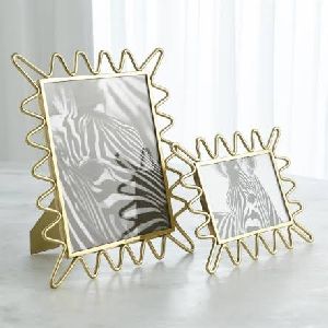 Golden Table Top Metal Photo Frame