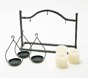 Metal Table Mounted Hanging Candle Holder