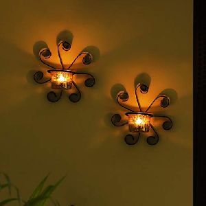 Metal Wall Sconce Candle Holder
