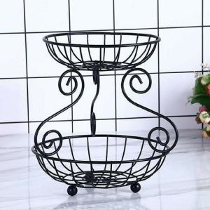 Round Double Layer Fruit Basket