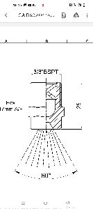 Solid jet multiple full cone nozzle