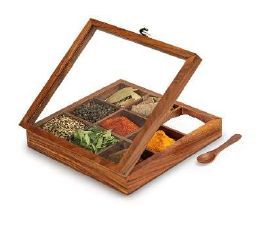 Wooden Spice Box