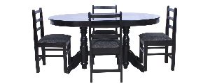 4 Seater Wooden Dining Table Set