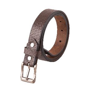 Mat Textured Leather Belt