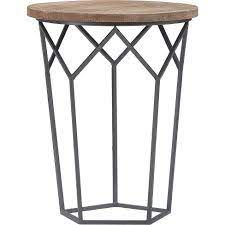 Round Geometric Side Table