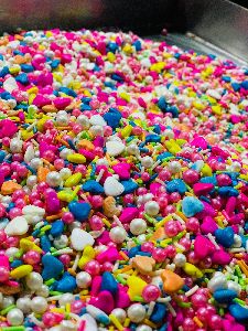 Multicolor Sweet 40g Cake Sprinkle Mix Vermicelli, For Bakery, Granules