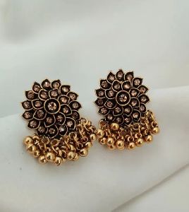 Gold Toned Stud Earrings