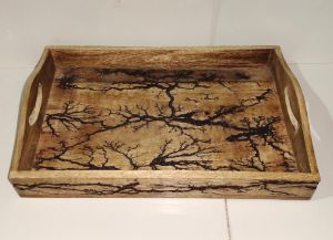 Carved Mango Wood Tray