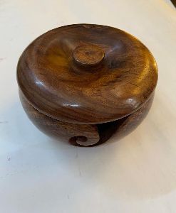 Sheesham Wood Yarn Bowl