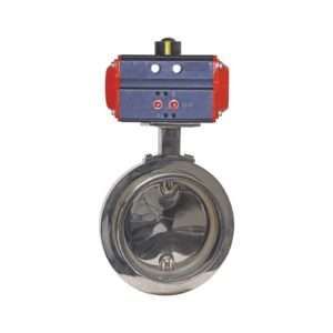 Stainless Steel Pneumatic Actuated Butterfly Valve