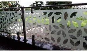 Stainless Steel Frosted Glass Railing