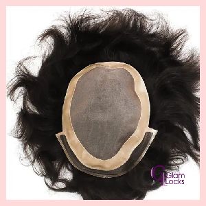 Front Lace Monofilament Mens Hair Patch