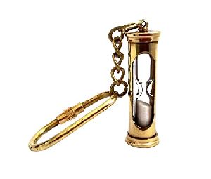 brass key chain wih timer