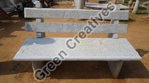 Granite Bench with Backrest