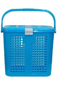Blue Plastic Storage Basket