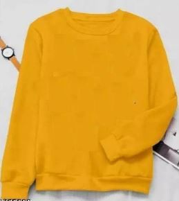 Ladies Plain Fleece Sweatshirt