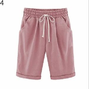 Ladies Cotton Hosiery Bermuda Shorts