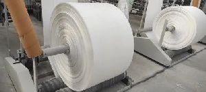 White PP Woven Fabric Roll