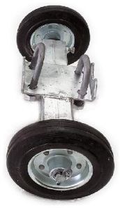 12 Inch Side Gate Double Wheel Trolley