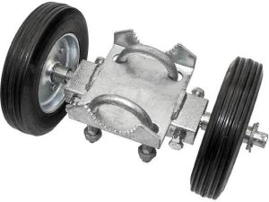 6 Inch Side Gate Double Wheel Trolley