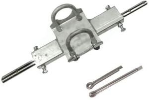 Galvanised Steel Double Wheel Carrier