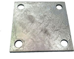 Galvanised Steel Square Flange Plate