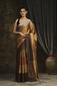 Handloom pure multicolor zari saree