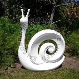Marble Modern Art Snail Sculpture