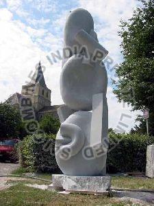 WHITE MARBLE STONE GARDEN POLISHED SCULPTURER