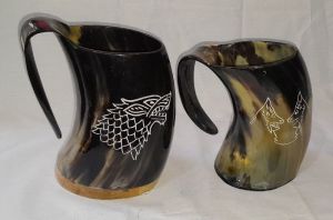 Buffalo Horn Mugs