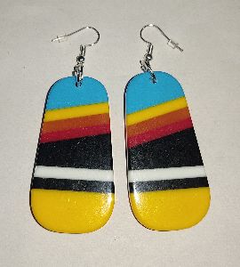 Resin inlay Earring