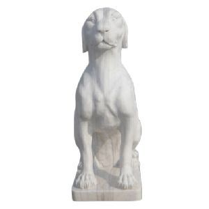 Marble Dog Statue