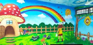 best educational wall painting for primary school