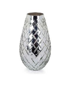 Silver Aluminium Flower Vase