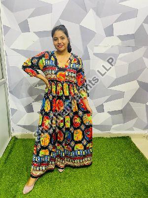 Rayon Long One Piece Dresses
