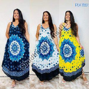Rayon Long One Piece Dresses